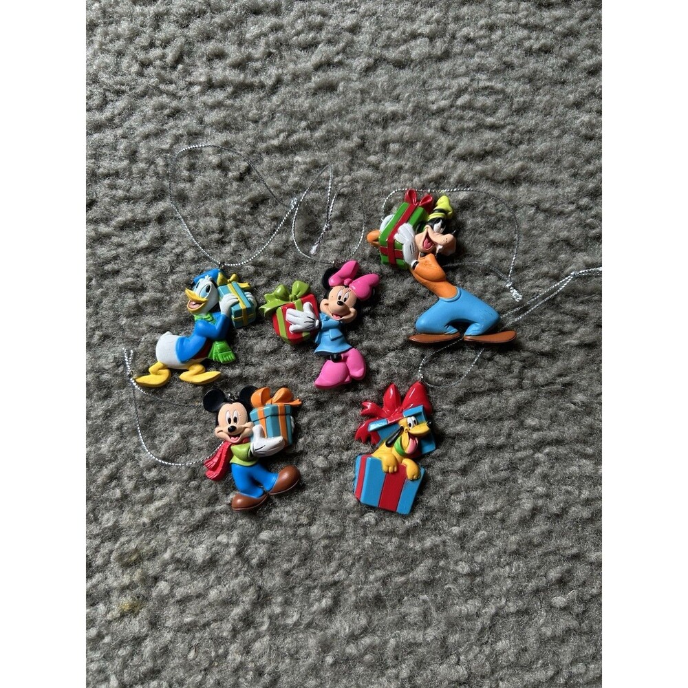 Disney Mickey Mouse & Friends Holiday Christmas Ornaments Pluto, Minnie, Goofy